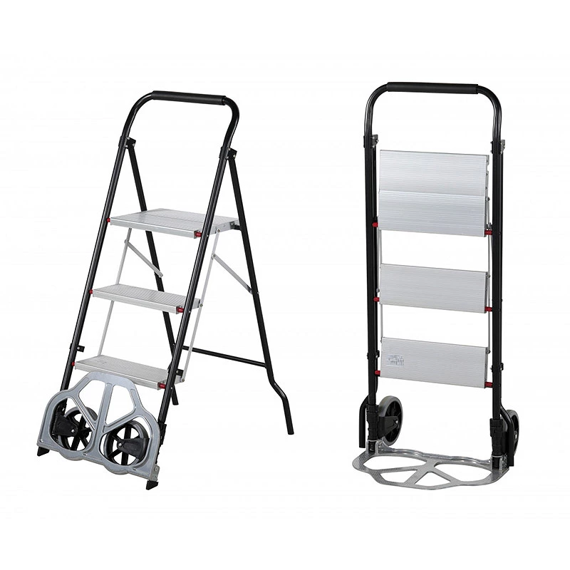 Diable escabeau pliable – 3 marches Diable escabeau pliable – 3 marches