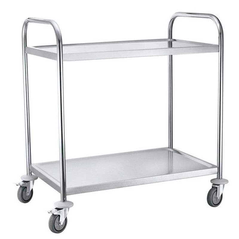 Chariot inox alimentaire – 2 à 5 plateaux