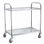 Chariot inox alimentaire – 2 à 5 plateaux
