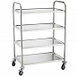 Chariot inox alimentaire – 2 à 5 plateaux Chariot inox alimentaire – 2 à 5 plateaux
