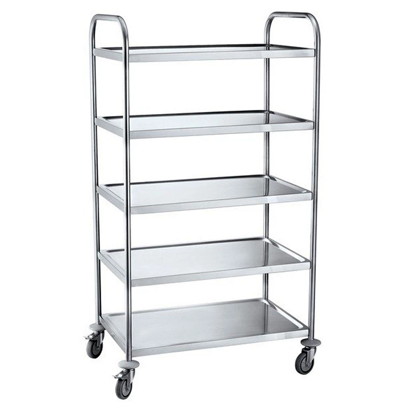 Chariot inox alimentaire – 2 à 5 plateaux Chariot inox alimentaire – 2 à 5 plateaux