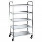 Chariot inox alimentaire – 2 à 5 plateaux Chariot inox alimentaire – 2 à 5 plateaux