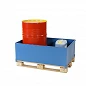 Bac de rétention acier 400L à fixer sur palette Europe