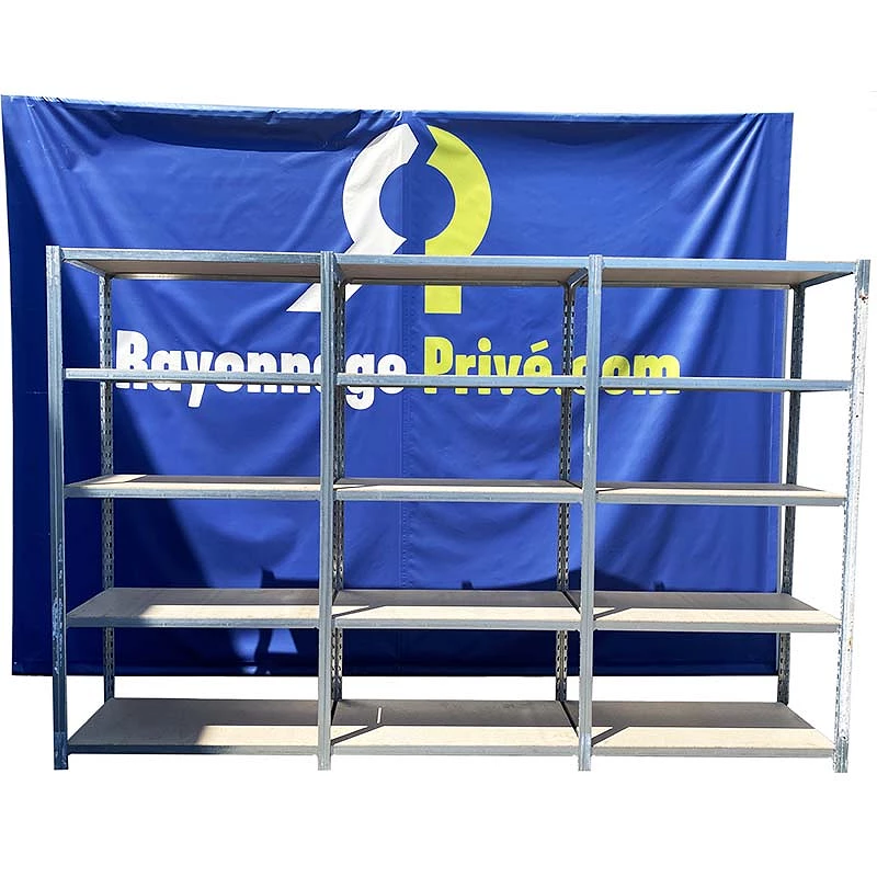 Rayonnage mi-lourd d'occasion - Charge 300Kg/niveau Rayonnage mi-lourd d'occasion - Charge 300Kg/niveau