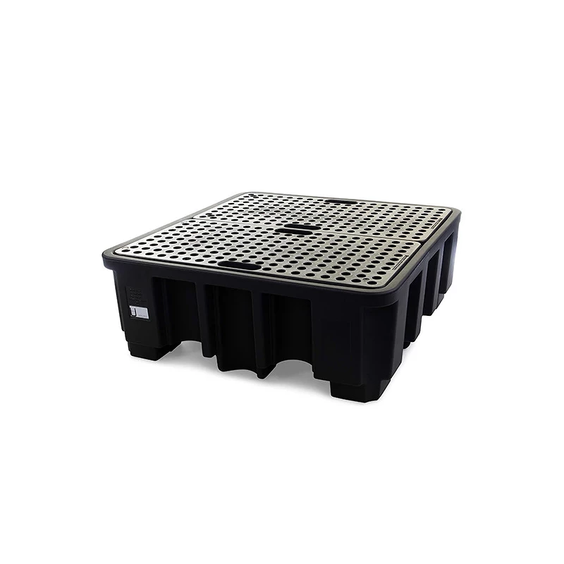 Bac de rétention polyéthylène pour fûts  - 1 à 4 fûts