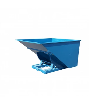 Benne auto-basculante 2500L bleu