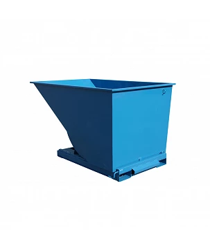 Benne auto-basculante 2000L bleu