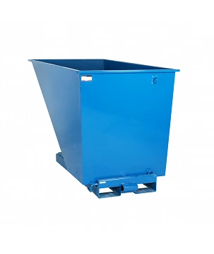 Benne auto-basculante 1600L bleu