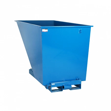 Benne auto-basculante 1600L bleu