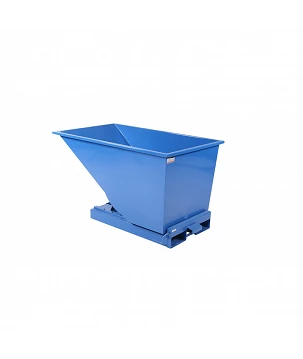 Benne auto-basculante 600L bleu