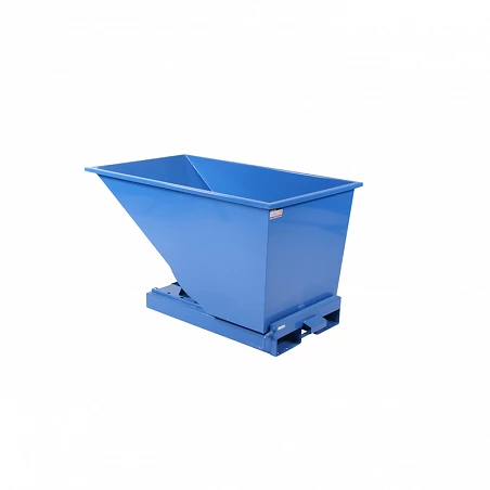 Benne auto-basculante 600L bleu