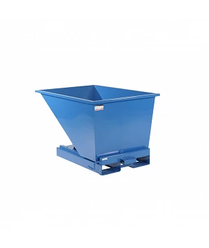 Benne auto-basculante 300L bleu