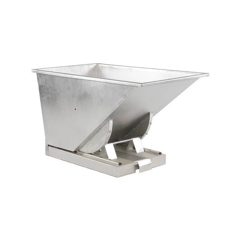 Benne auto-basculante inox de 300 à 1100L