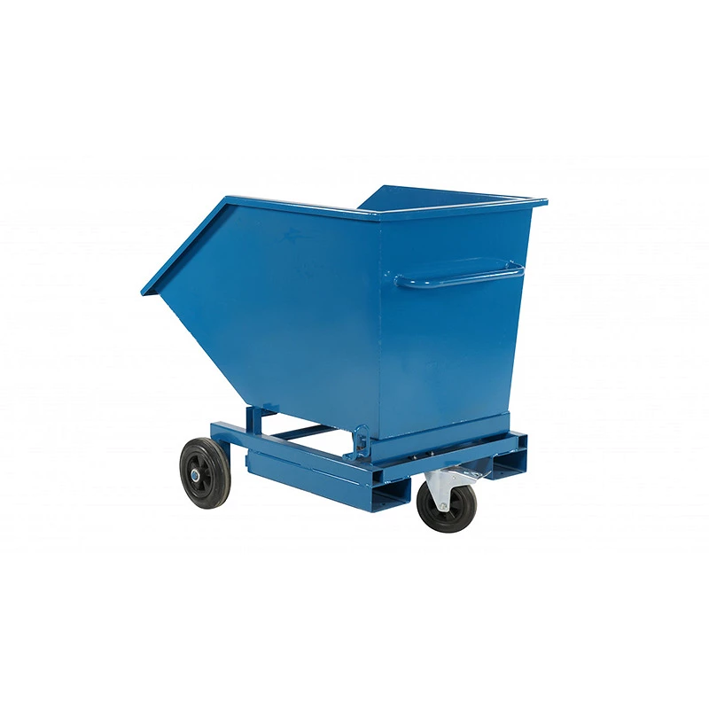 Chariot benne basculant - 300L - basculement manuel