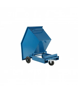 Chariot benne basculant - 300L - basculement manuel