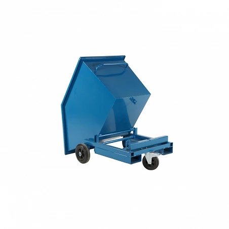 Chariot benne basculant - 300L - basculement manuel