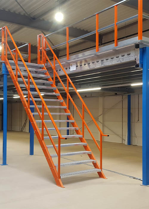 mezzanine industrielle de stockage